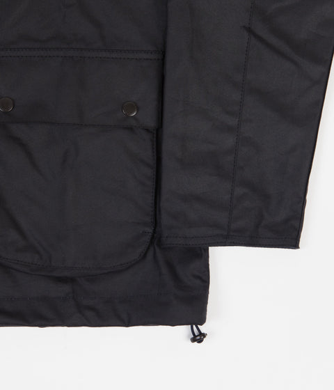 Barbour White Label Wax Camo Smock in Navy