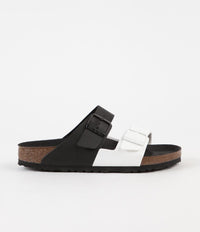 Birkenstock Arizona Split Sandals in Black and White thumbnail