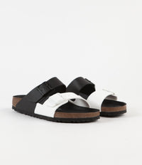 Birkenstock Arizona Split Sandals in Black and White thumbnail