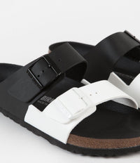 Birkenstock Arizona Split Sandals in Black and White thumbnail