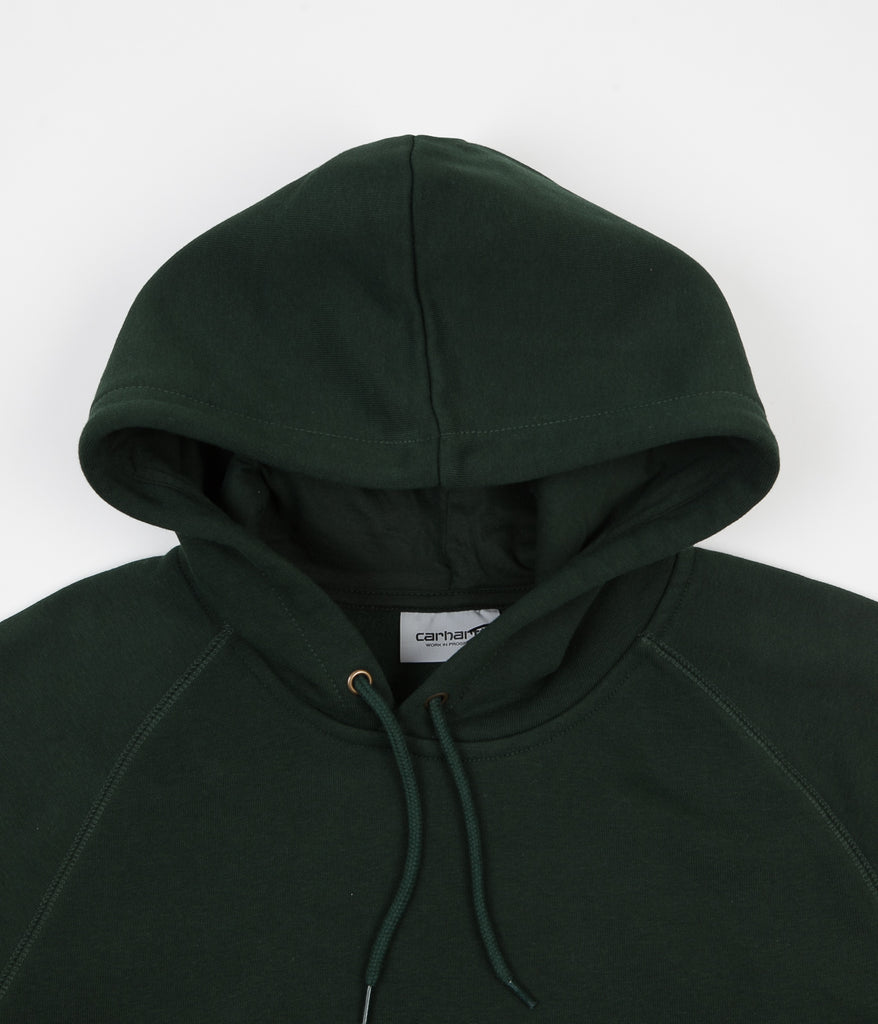 Carhartt chase hoodie bottle green sale