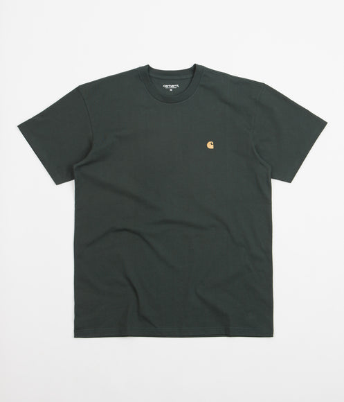 Carhartt Chase T-Shirt - Juniper / Gold