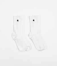 Carhartt Madison Socks (2 Pack) - White / Black thumbnail
