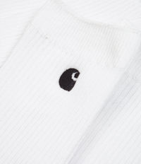 Carhartt Madison Socks (2 Pack) - White / Black thumbnail