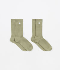 Carhartt Madison Socks (2 Pack) - Yucca / White thumbnail