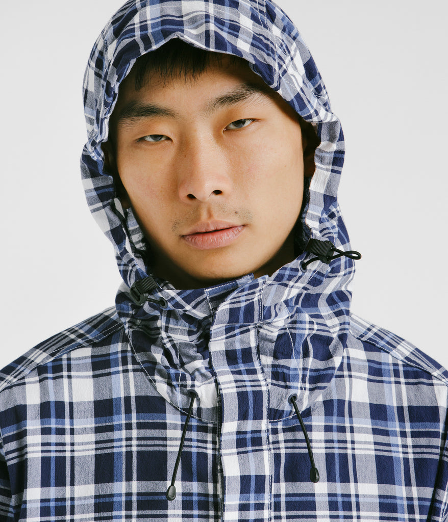 Cayl Light Cotton Hoodie - Blue Check