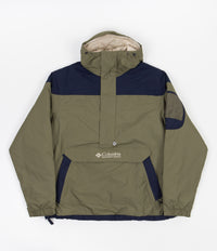 Columbia Challenger Pullover Jacket in Stone Green and Collegiate Navy thumbnail