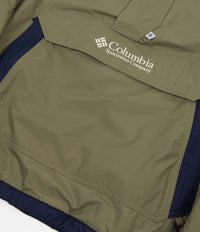 Columbia Challenger Pullover Jacket in Stone Green and Collegiate Navy thumbnail