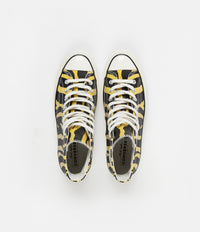 Converse CTAS 70's Hi Archive Print Leather Shoes in Vivid Sulfur and Black / Egret thumbnail