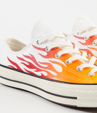 Converse CTAS 70's Ox Archive Print Remixed Shoes in White and Enamel Red / Bold Mandarin thumbnail