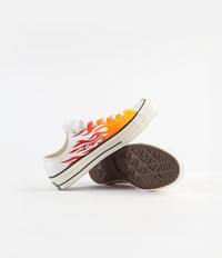 Converse CTAS 70's Ox Archive Print Remixed Shoes in White and Enamel Red / Bold Mandarin thumbnail