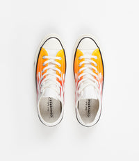 Converse CTAS 70's Ox Archive Print Remixed Shoes in White and Enamel Red / Bold Mandarin thumbnail