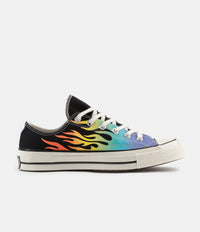 Converse CTAS 70's Ox Archive Print Shoes in Black and Turf Orange / Egret thumbnail