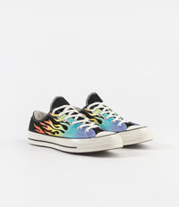 Converse CTAS 70's Ox Archive Print Shoes in Black and Turf Orange / Egret thumbnail
