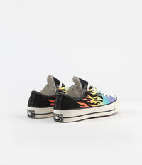 Converse CTAS 70's Ox Archive Print Shoes in Black and Turf Orange / Egret thumbnail