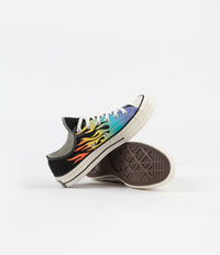 Converse CTAS 70's Ox Archive Print Shoes in Black and Turf Orange / Egret thumbnail