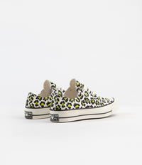Converse CTAS 70's Ox Archive Print Shoes in Egret and Black / Bold Lime thumbnail