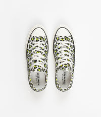 Converse CTAS 70's Ox Archive Print Shoes in Egret and Black / Bold Lime thumbnail