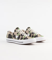 Converse One Star Ox Archive Print Remixed Shoes in Candied Ginger and Piquant Green thumbnail
