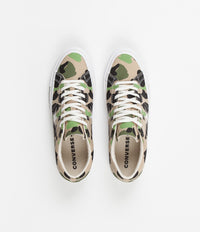 Converse One Star Ox Archive Print Remixed Shoes in Candied Ginger and Piquant Green thumbnail