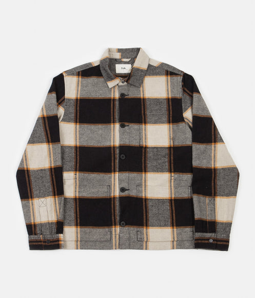 Folk Plinth Jacket - Black / Brick