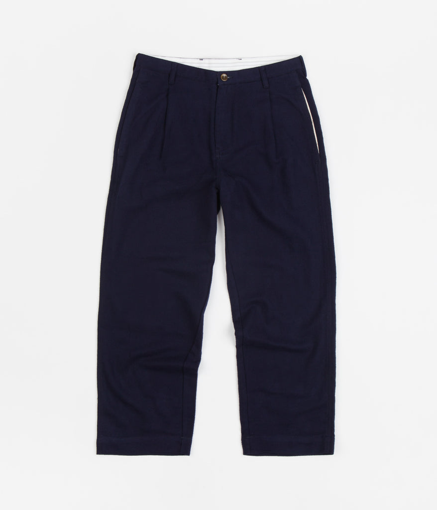 Duster Pleated Pant Navy by Garbstore