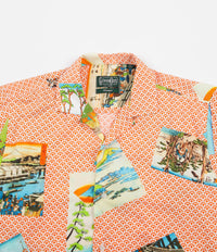 Gitman Vintage Camp Short Sleeve Shirt - Orange Hokusai thumbnail