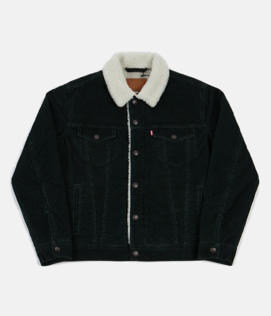 Levi's type 3 sherpa jacket black cord discount