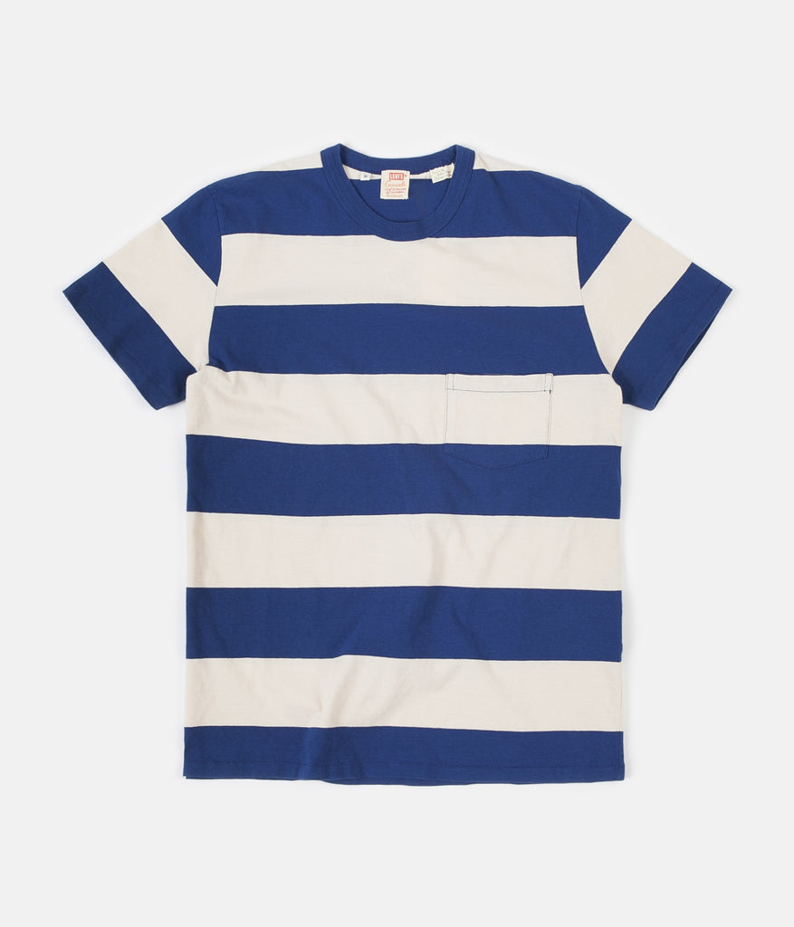 Levi s Vintage Clothing 1960 s Casuals Stripe T Shirt Blue White Always in Colour