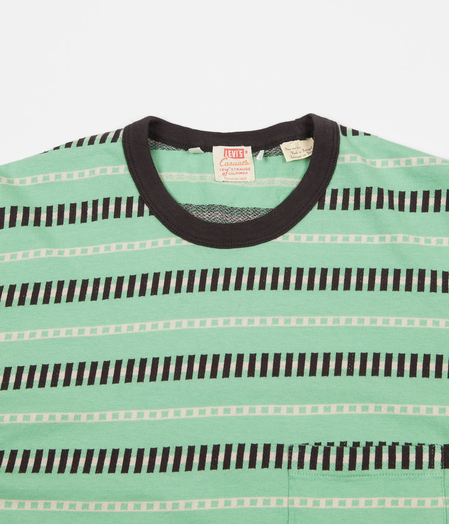 ★LECYTO★ Vintage Multi Stripe PKNavy Levi's® Vintage Clothing 1960's Casuals Stripe Pocket T