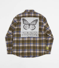 Lo-Fi Healing Flannel Shirt in Olive thumbnail