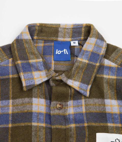 Lo-Fi Healing Flannel Shirt in Olive