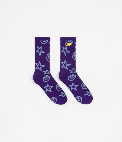 Lo-Fi Shapes Socks - Slate