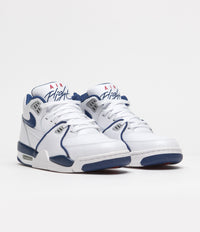 Nike Air Flight 89 Shoes in White and Dark Royal Blue and Varsity Red thumbnail