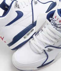Nike Air Flight 89 Shoes in White and Dark Royal Blue and Varsity Red thumbnail