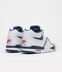 Nike Air Flight 89 Shoes in White and Dark Royal Blue and Varsity Red thumbnail