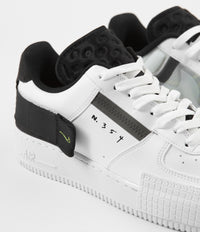 Nike Air Force 1 Type Shoes in White and Volt and Black - White thumbnail