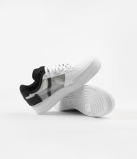 Nike Air Force 1 Type Shoes in White and Volt and Black - White thumbnail