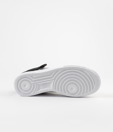 Nike Air Force 1 Type Shoes in White and Volt and Black - White