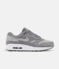 Nike Air Max 1 Premium Shoes in Cool Grey and Wolf Grey and White thumbnail