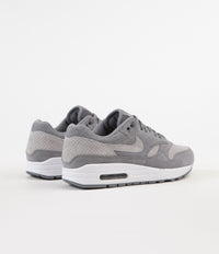 Nike Air Max 1 Premium Shoes in Cool Grey and Wolf Grey and White thumbnail