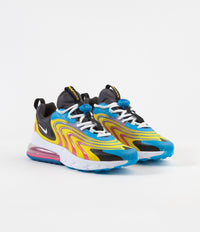 Nike Air Max 270 React ENG Shoes in Laser Blue and White and Anthracite - Watermelon thumbnail