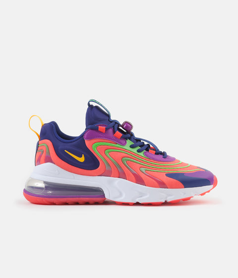 Nike Air Max 270 React ENG Shoes in Laser Crimson and Laser Orange