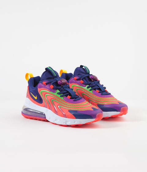 Nike Air Max 270 React ENG Shoes in Laser Crimson and Laser Orange