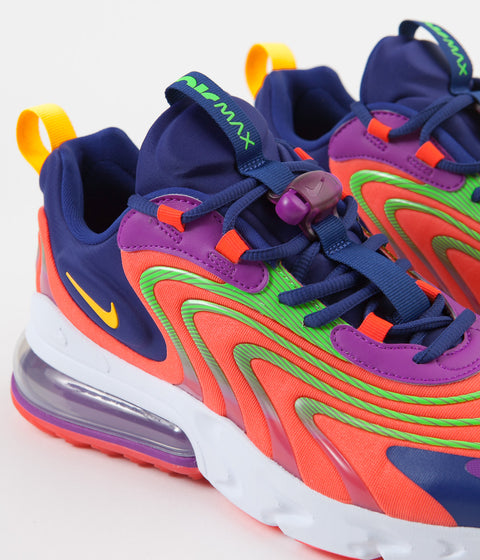 Nike Air Max 270 React ENG Shoes in Laser Crimson and Laser Orange