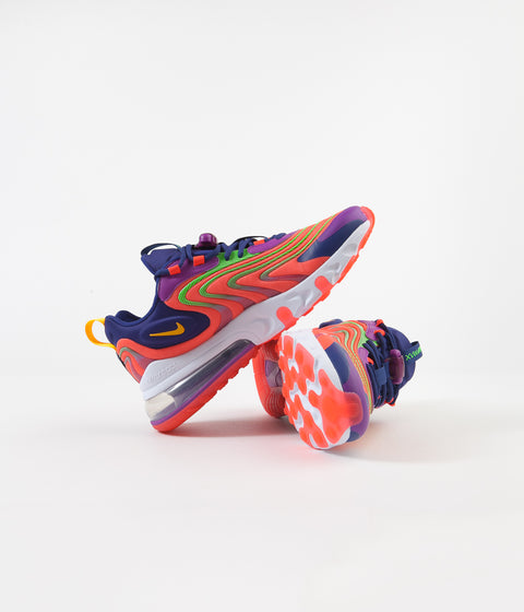 Nike Air Max 270 React ENG Shoes in Laser Crimson and Laser Orange