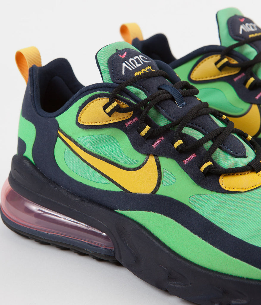 Nike Air Max 270 React Pop Art Shoes Electro Green Yellow Ochre