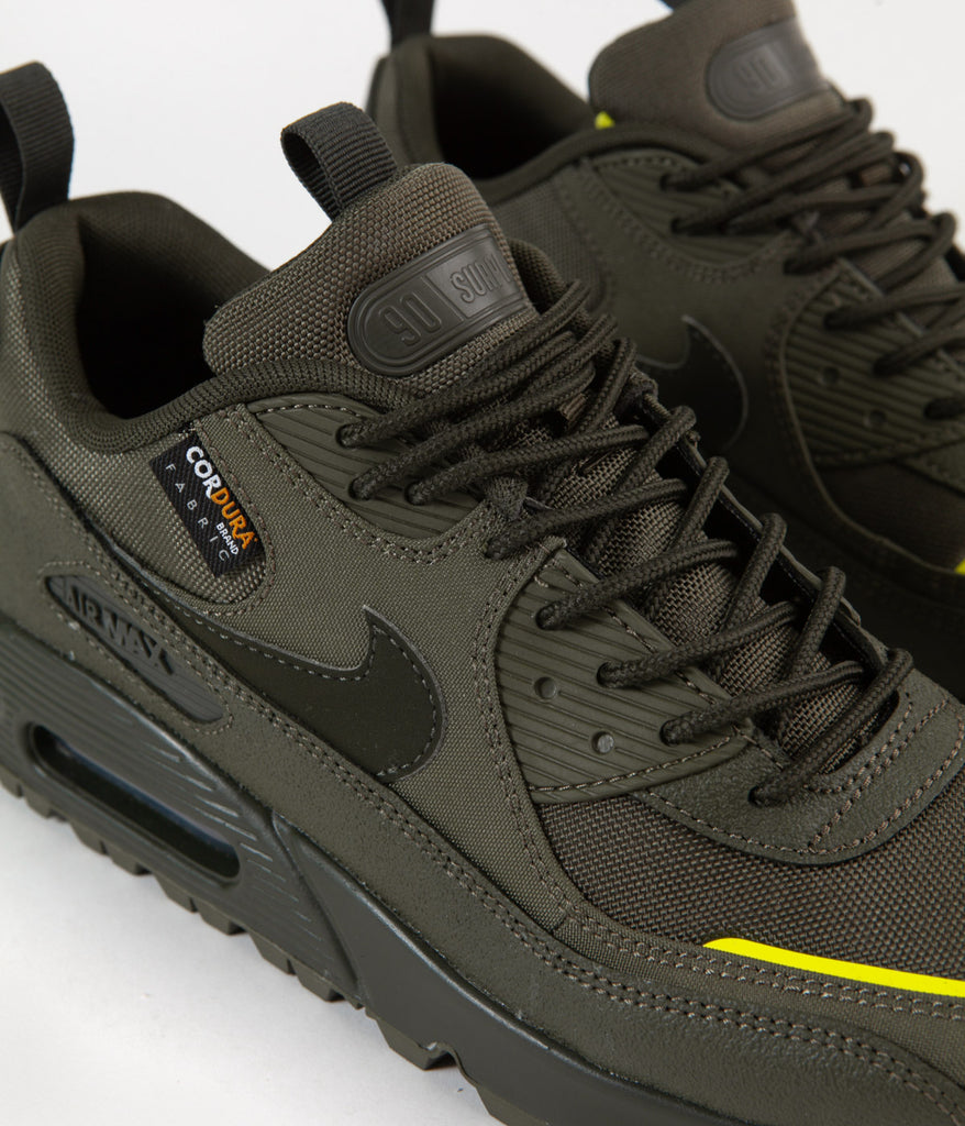 Nike Air Max 90 Surplus Shoes Cargo Khaki Sequoia Lemon Venom