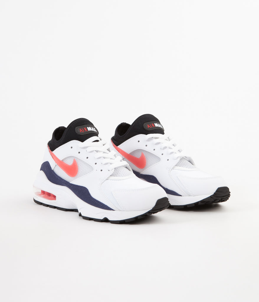 Nike Air Max '93 Shoes White Habanero Red Neutral Indigo