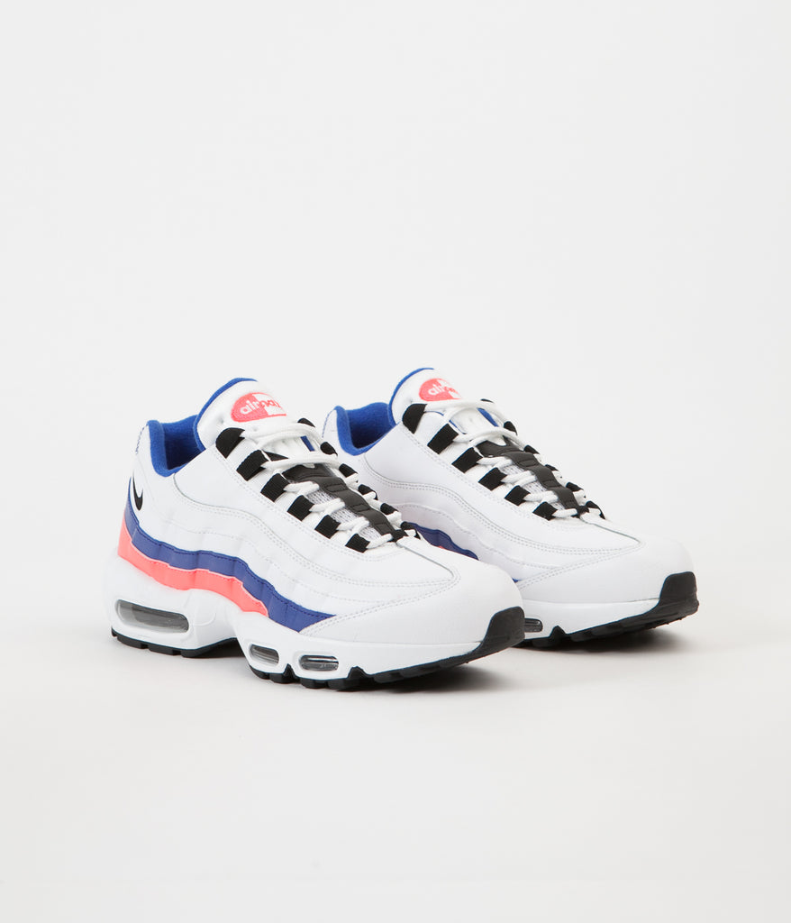 Air max 95 2025 white/black/solar red/ultramarine air effect